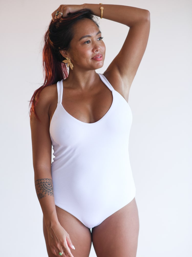 1 piece swimsuit Les Roches Noires White SOKO