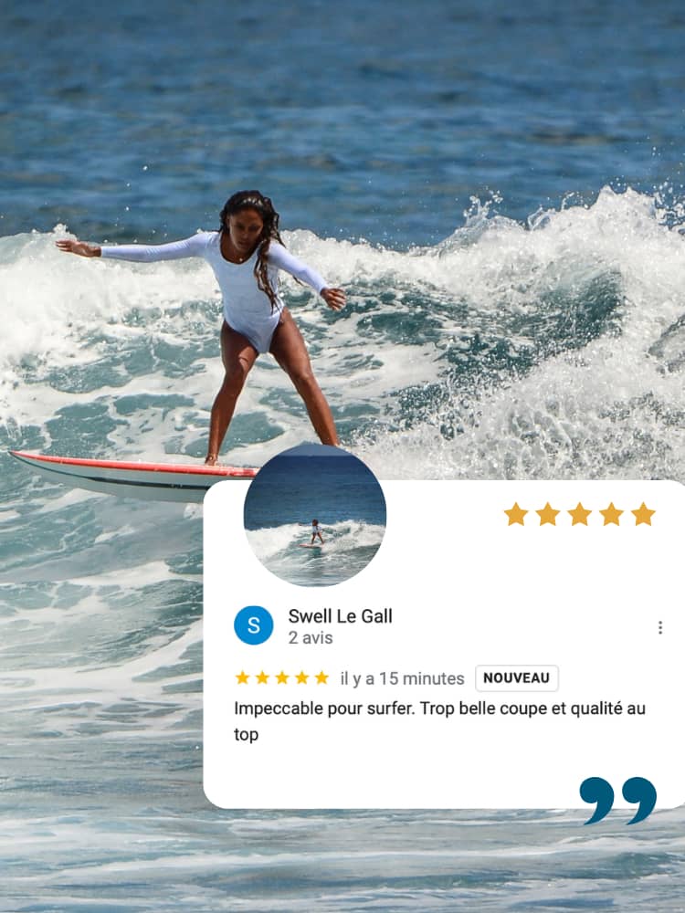 Surfsuit - La Tortue Red - Imprimé signature Red Flamboyants